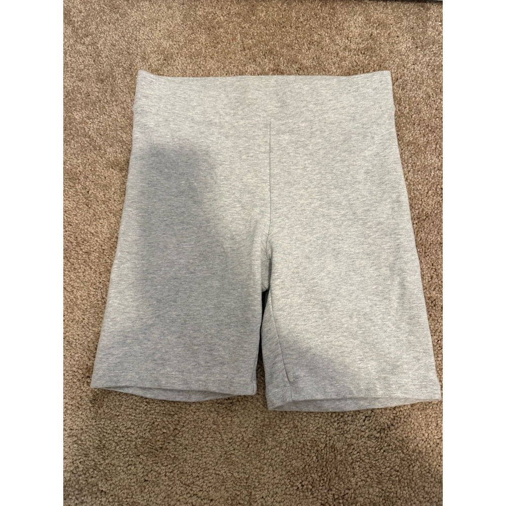 Aritzia Babaton Biker Shorts Women‎ S Grey High Waist Jersey Athleisure